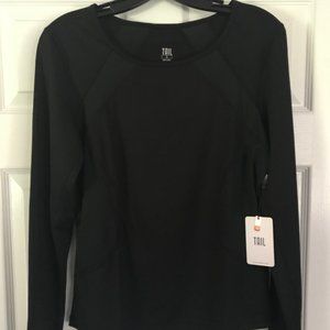 Tail Womens Long Sleeve W/Splice & Waist Inserts S Black